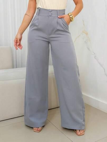 Calça de Alfaiataria e Cintura Alta