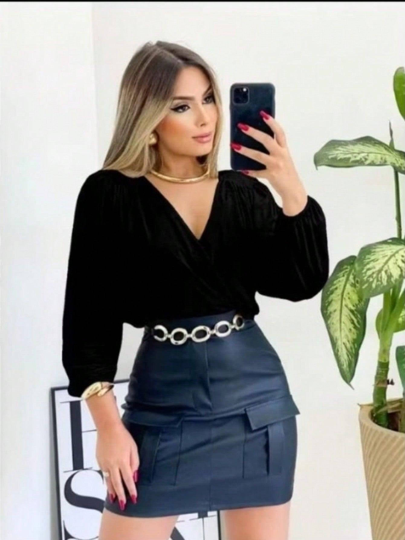 Blusa Feminina de Manga Longa