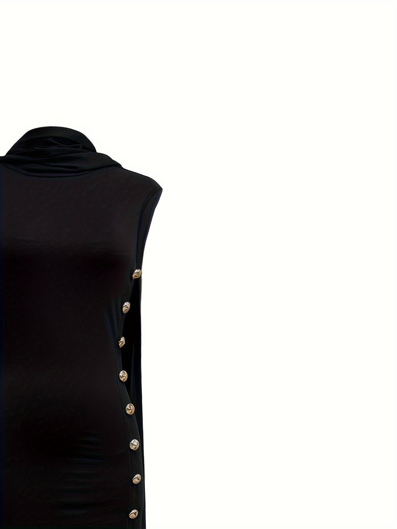 Vestido Feminino Elegante Sem Mangas