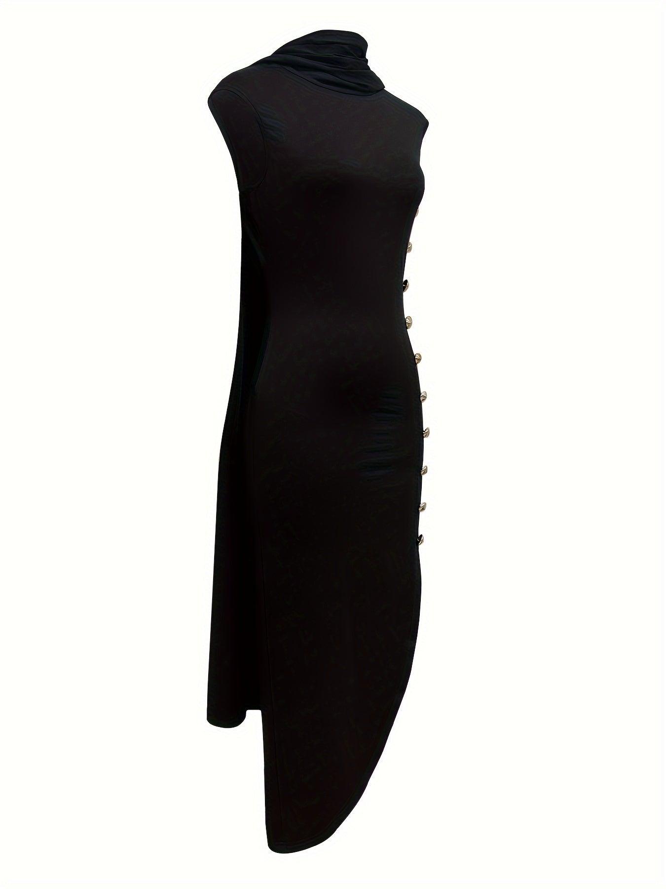 Vestido Feminino Elegante Sem Mangas