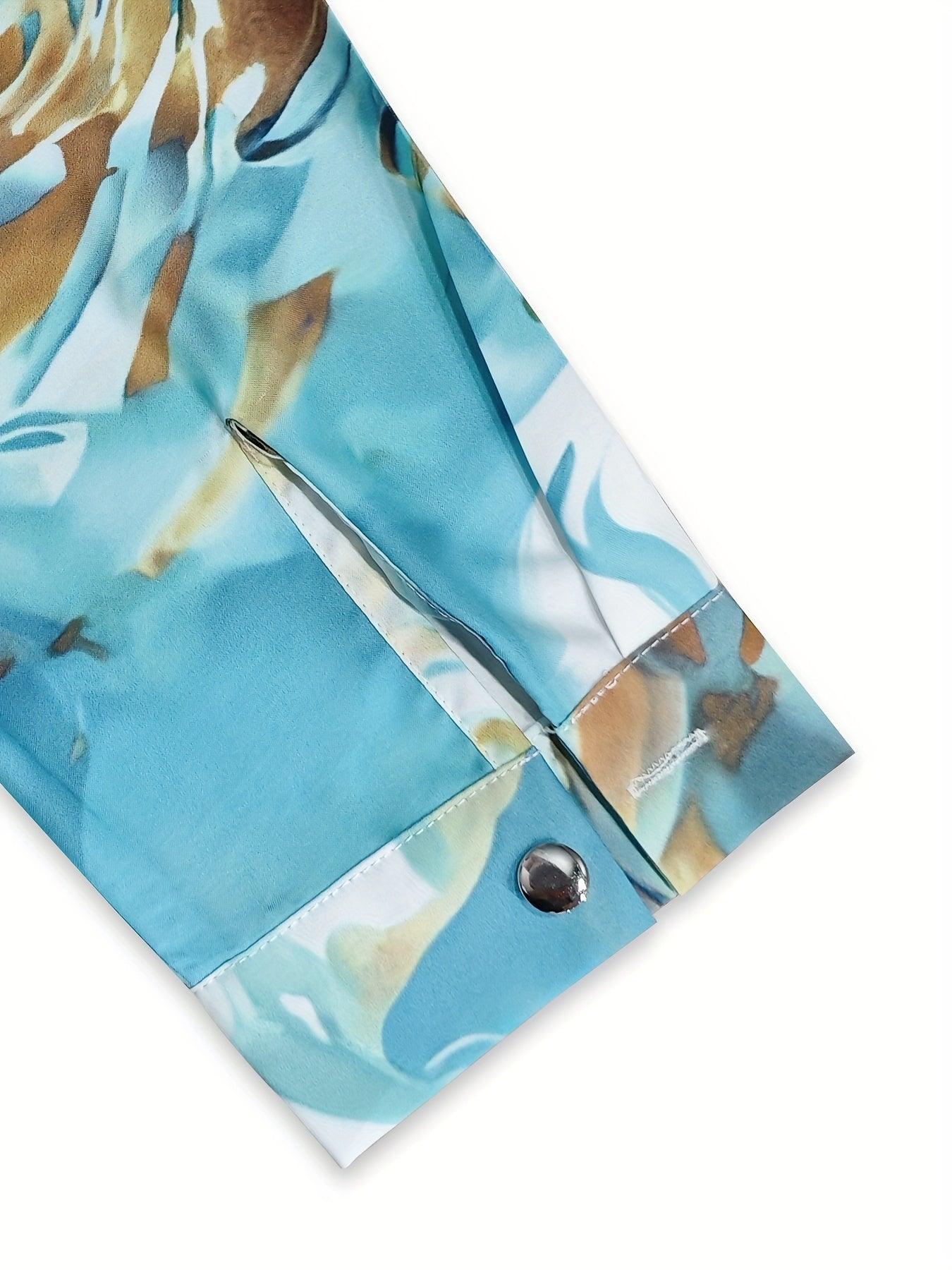 Blusa com Gola Lapela - Allover