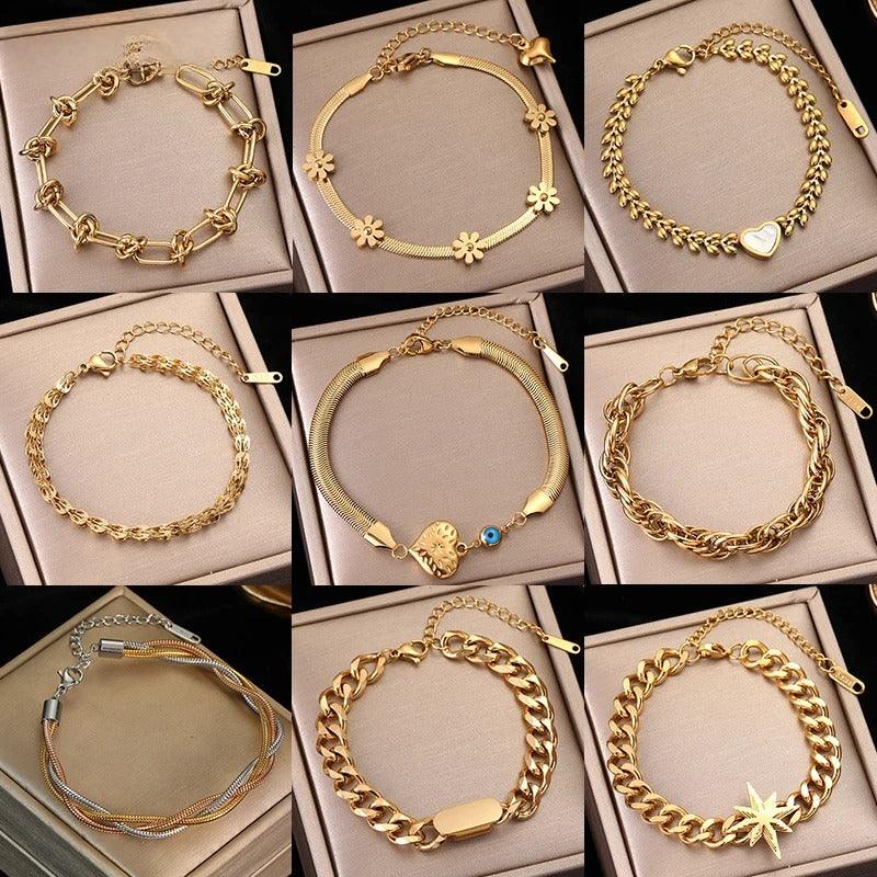 Pulseiras Douradas