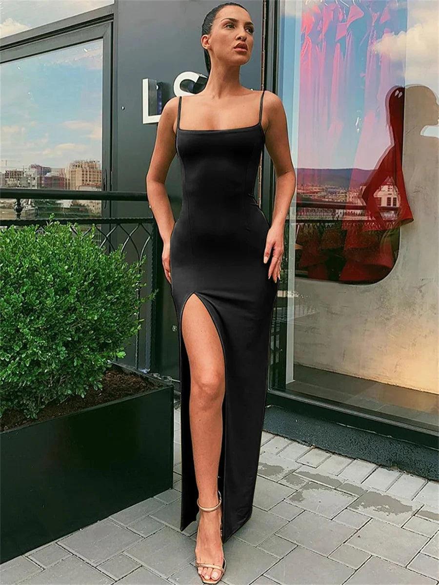 Vestido de Verão com Alças Finas