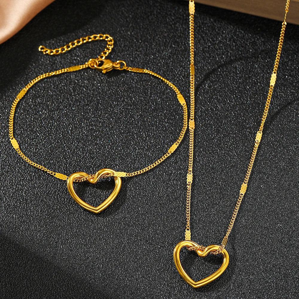 Conjunto de Jóias - Corrente e Pulseira