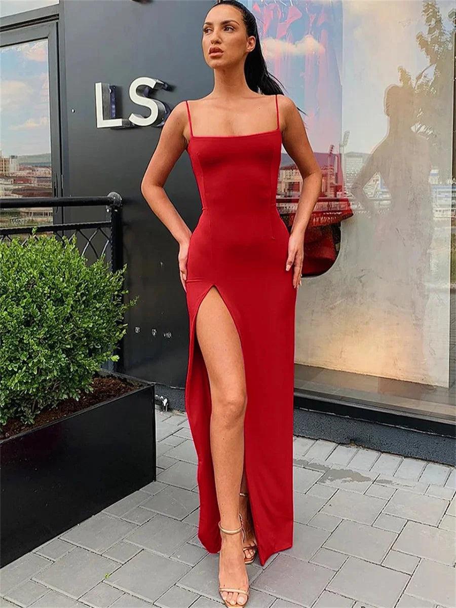 Vestido de Verão com Alças Finas