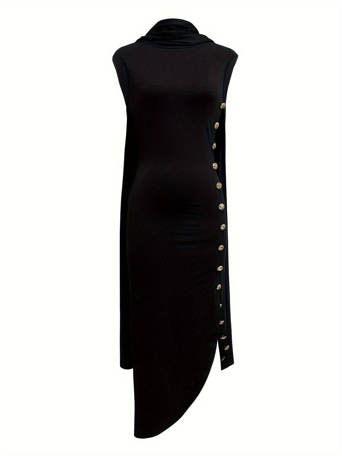 Vestido Feminino Elegante Sem Mangas
