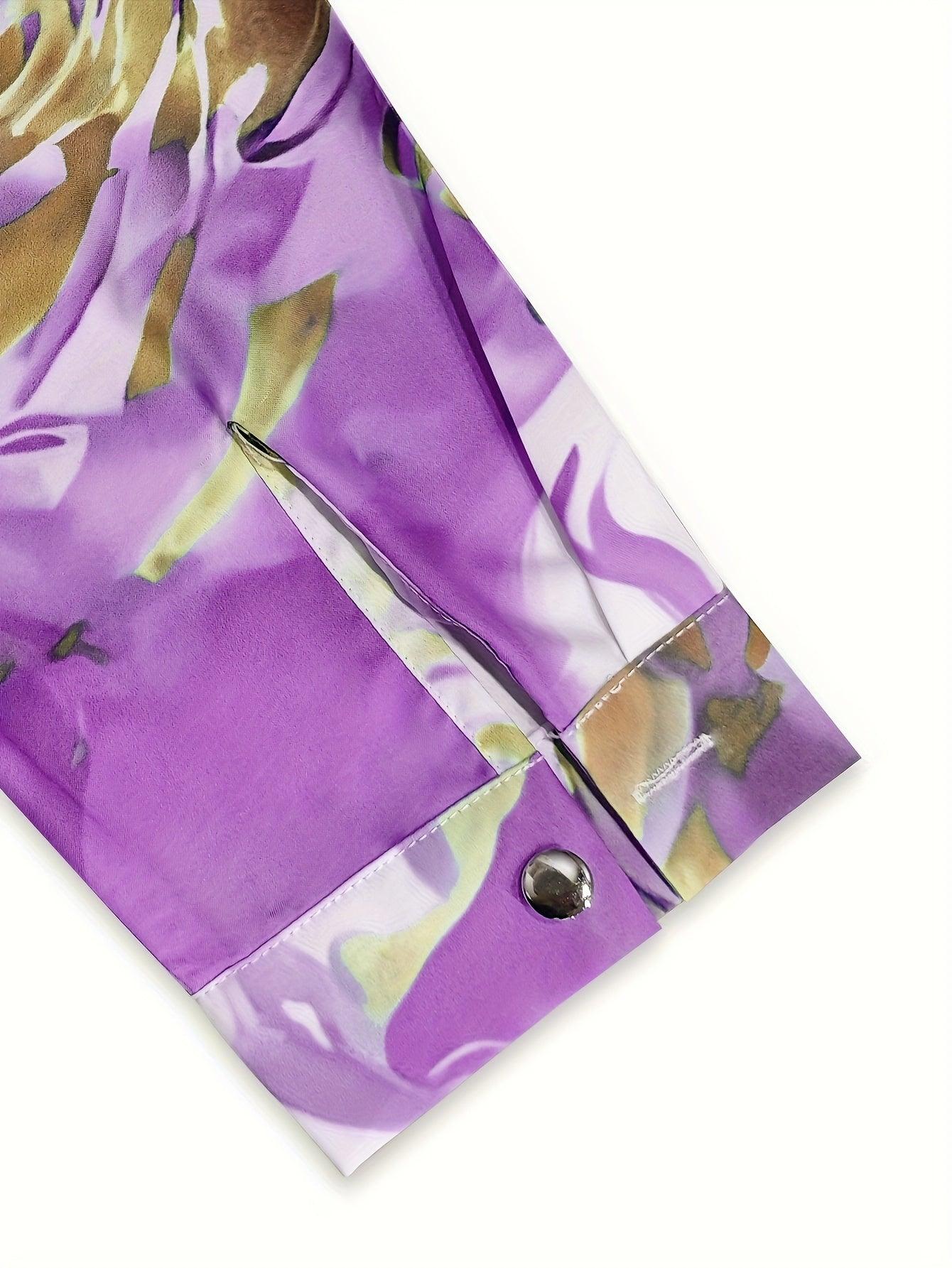 Blusa com Gola Lapela - Allover