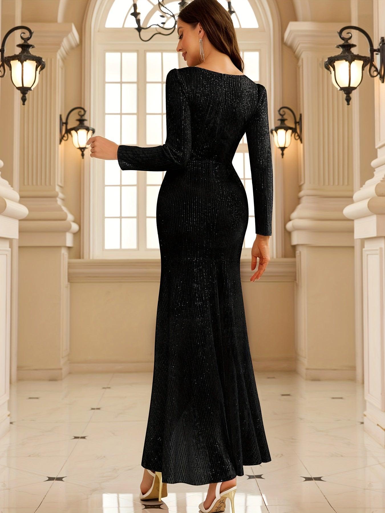 Vestido Sereia com Lantejoulas