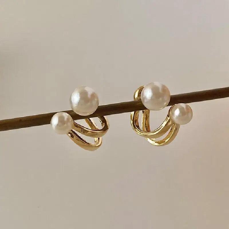 Brinco de Pérola Dourado
