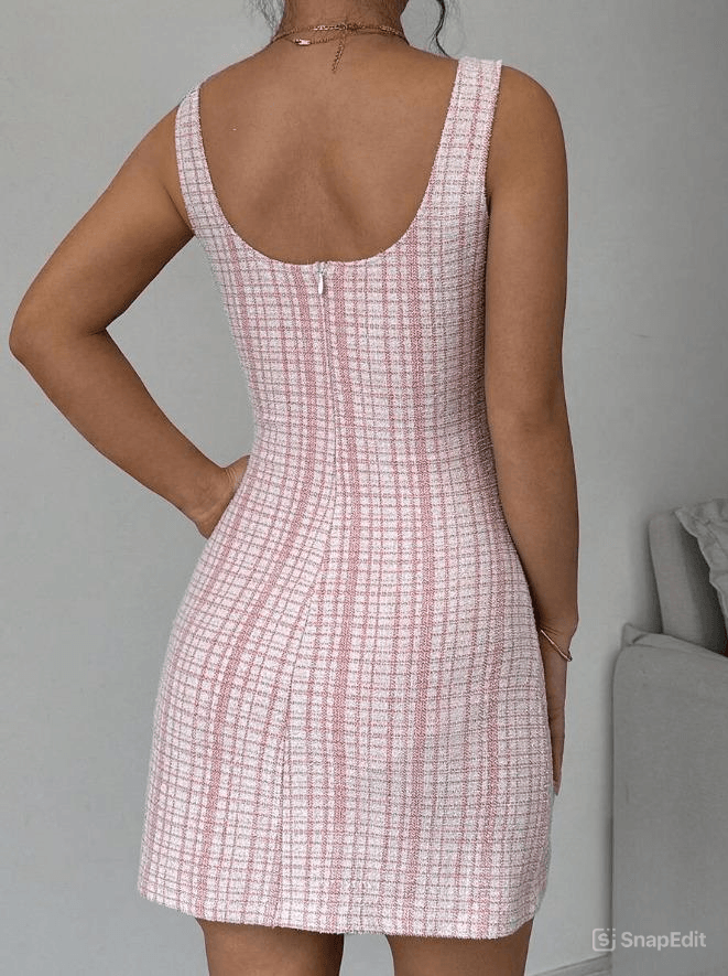 Vestido de Verão com Decote Redondo